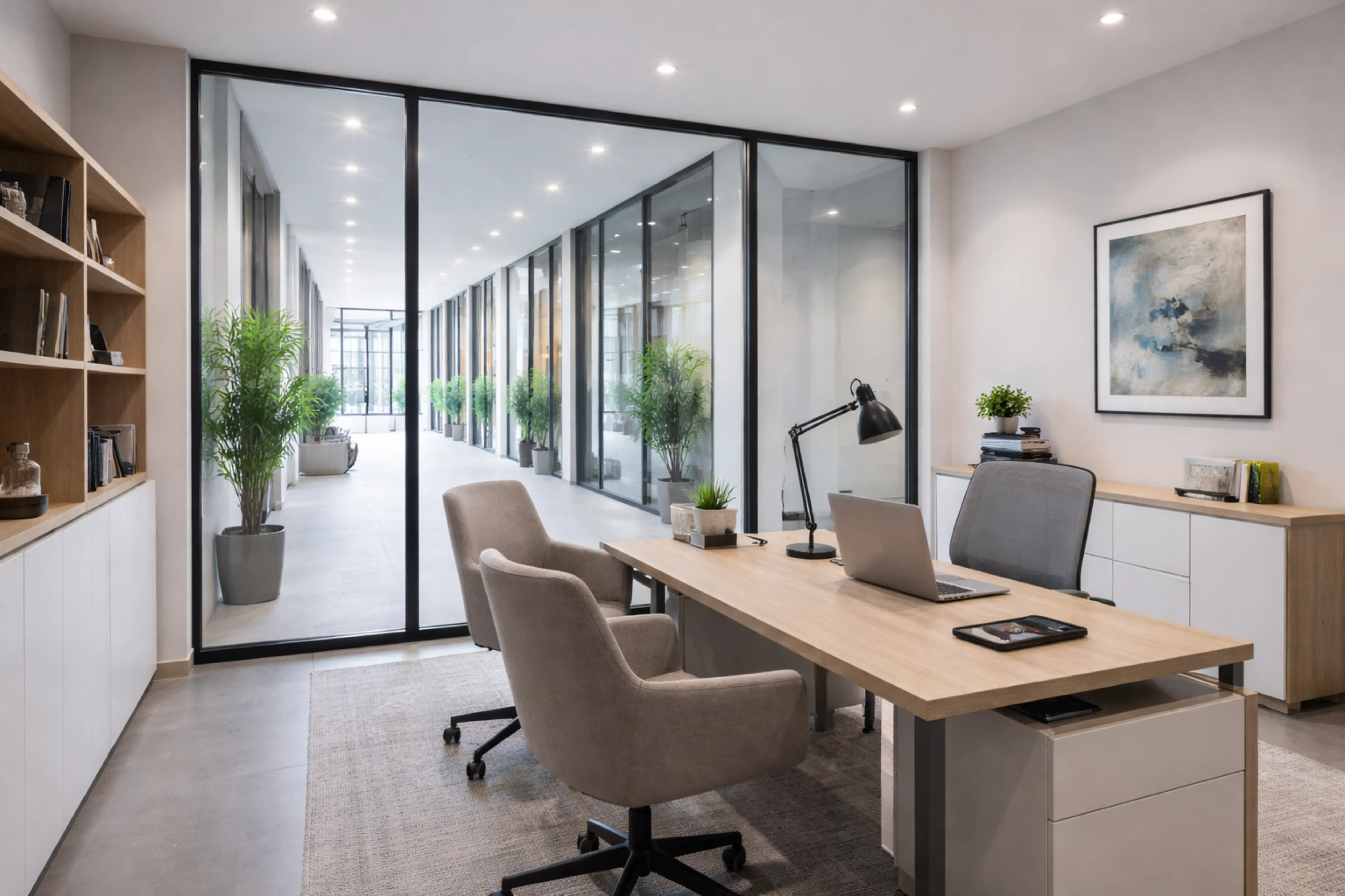 Smart glass installation